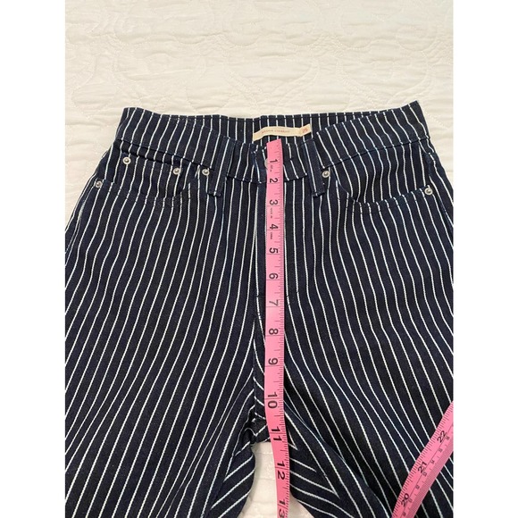 NWOT Levi’s Wedgie Straight Striped Blue Jeans Size 25 - Picture 8 of 10